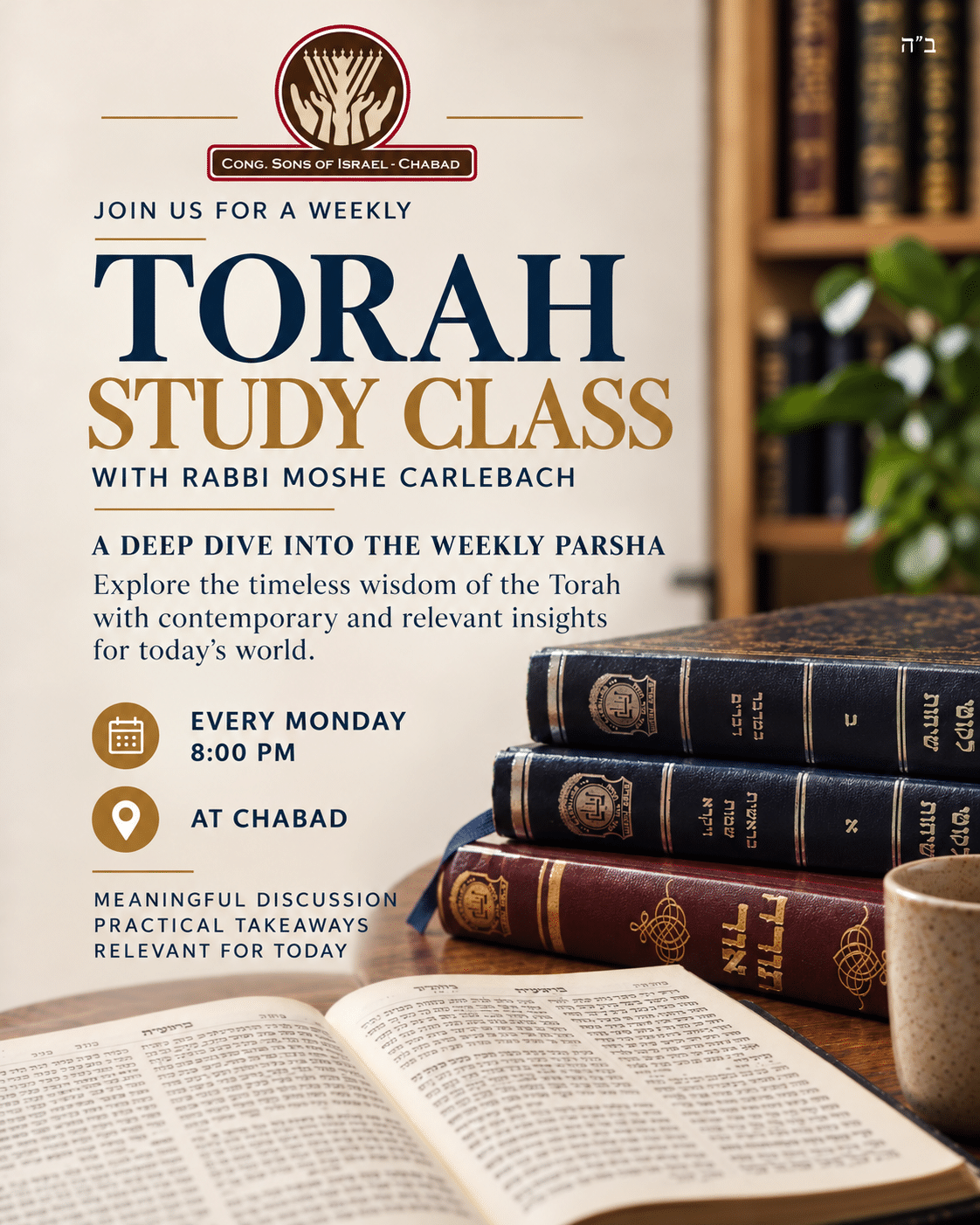 Torah Study Class Flyer